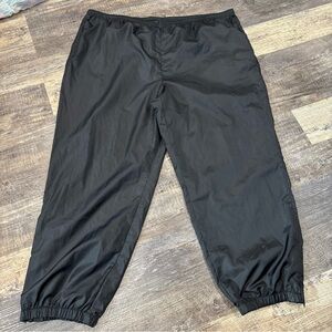 Lauren Ralph Lauren 3X Black Parachute Track Pants Windbreaker